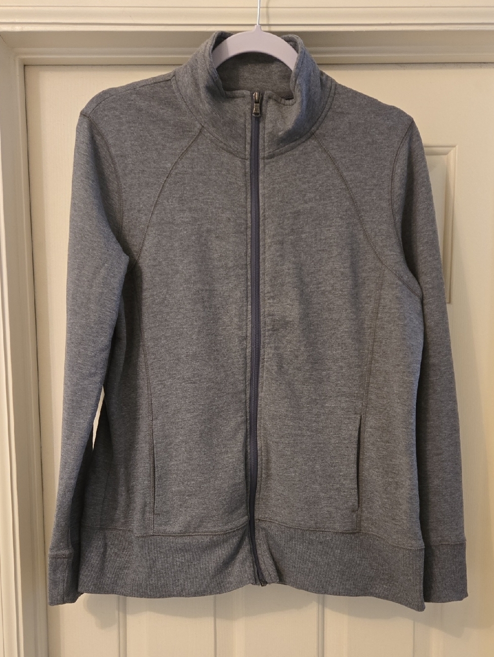 Tek Gear Women's Gray Full Zip Athletic Sweatshirt